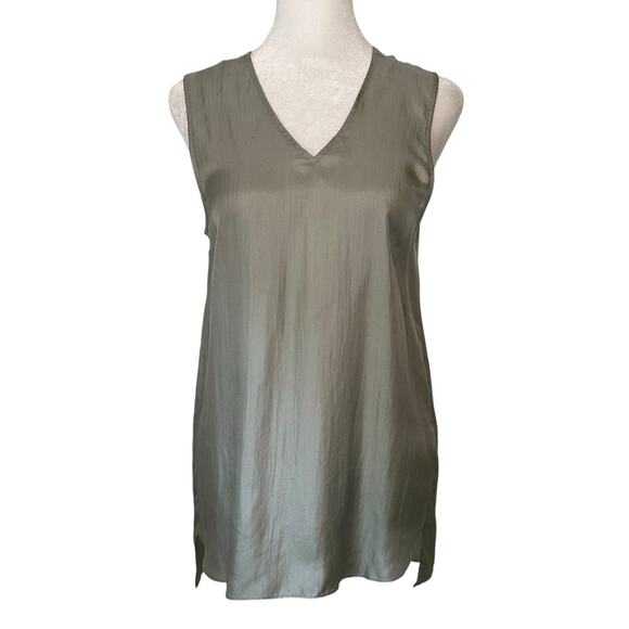 Theyskens' Theory light gray silk tank top size P - Picture 1 of 11